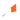 21205 flag training stick silver 48in orange flag w72