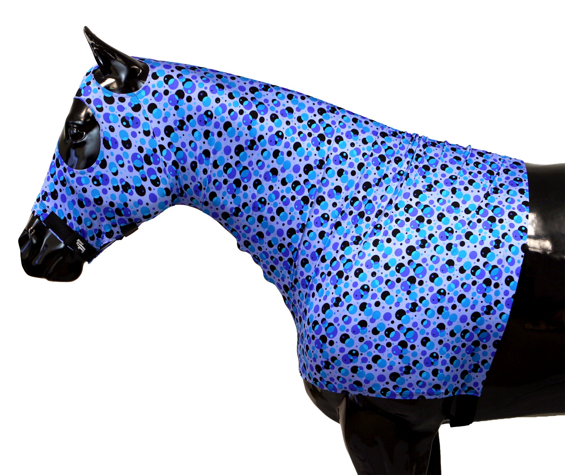 Sleazy Sleepwear for Horses Stretch Hood - Bubbles