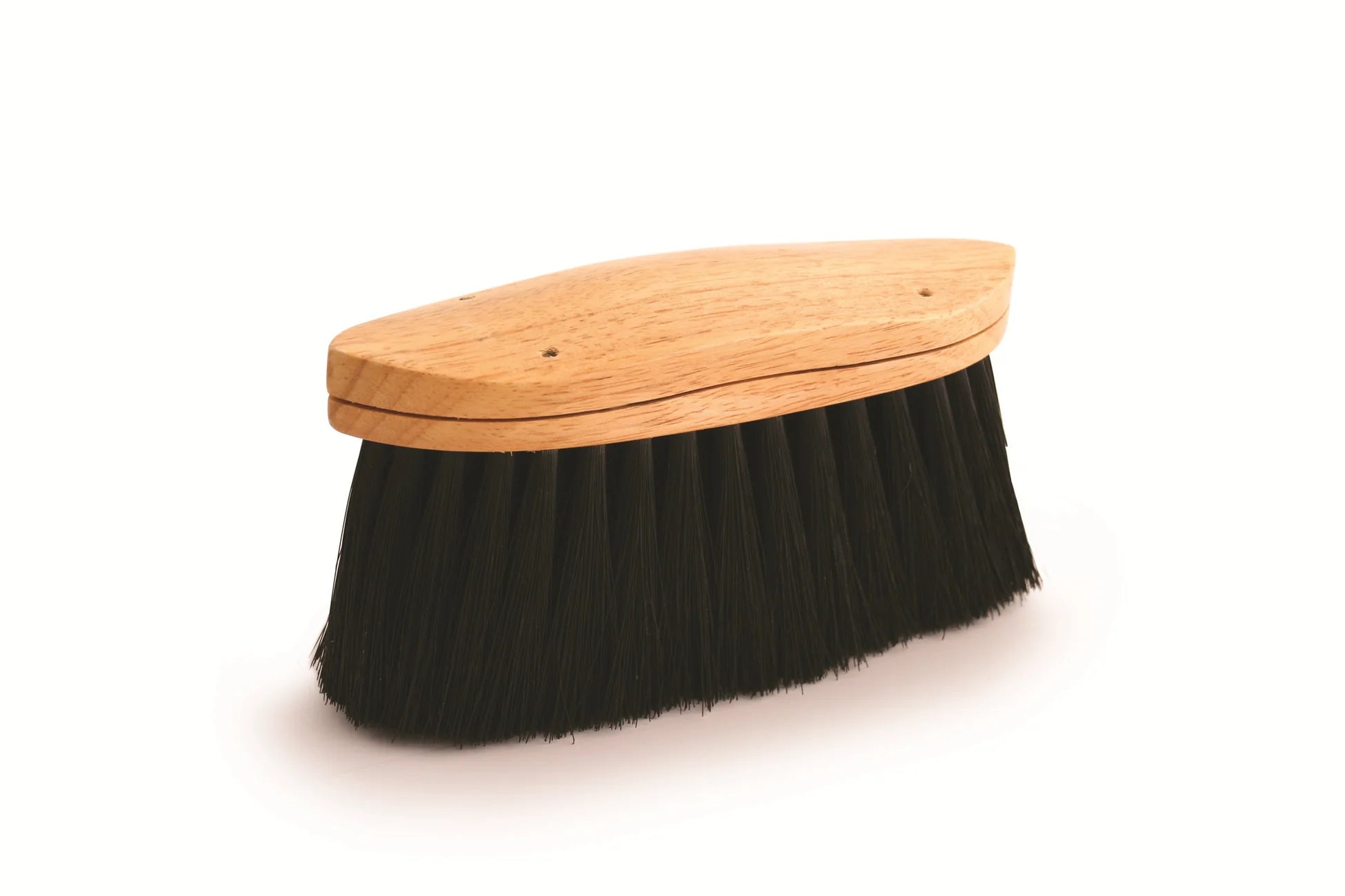 Soft Black Poly, Long Trim 8 1/4" Curved-Back Body Brush #EA2206