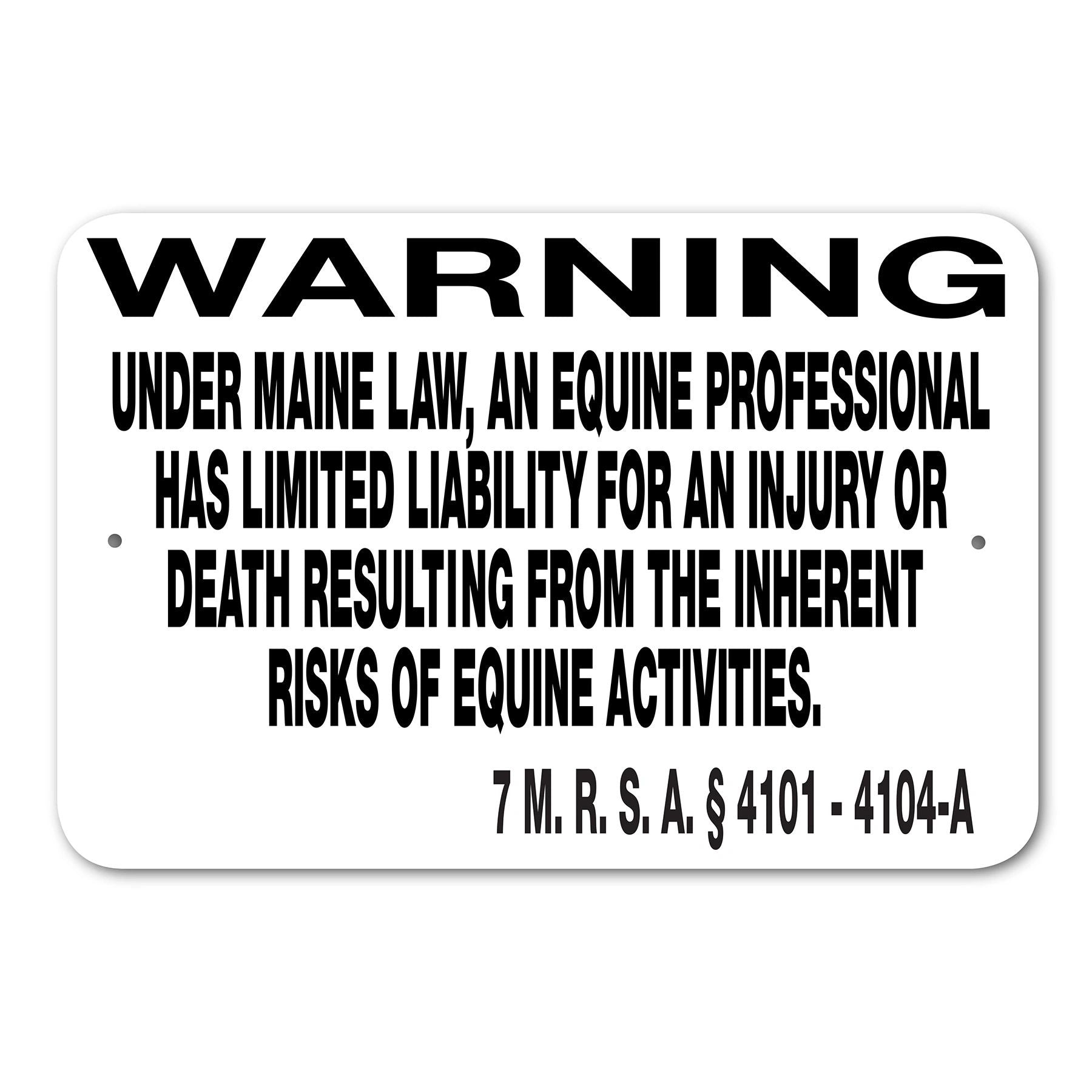 Equine Liability Signs M-M