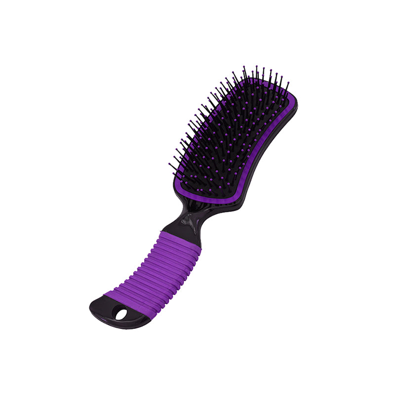 45531 mane brush rubber grip handle purple w72