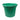 Green bucket on a white background