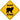 Manx Xing Sign Aluminum 12 in X 12 in #20696