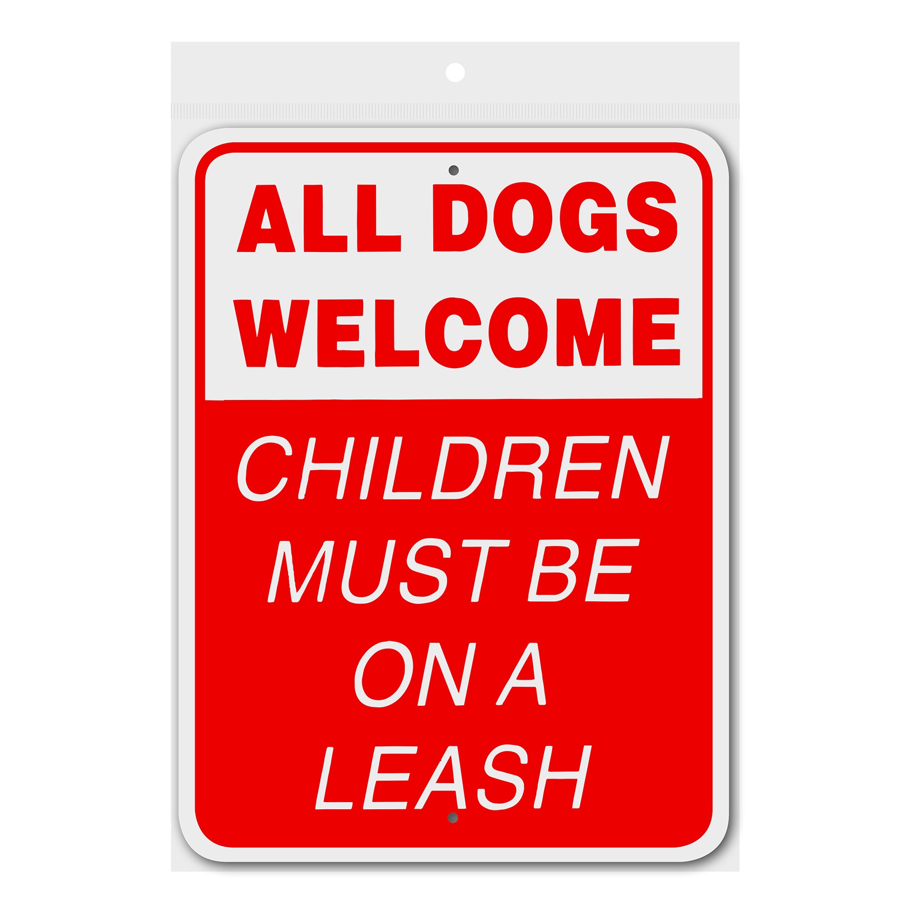 all dogs welcome children must be on a leash 3245314 front