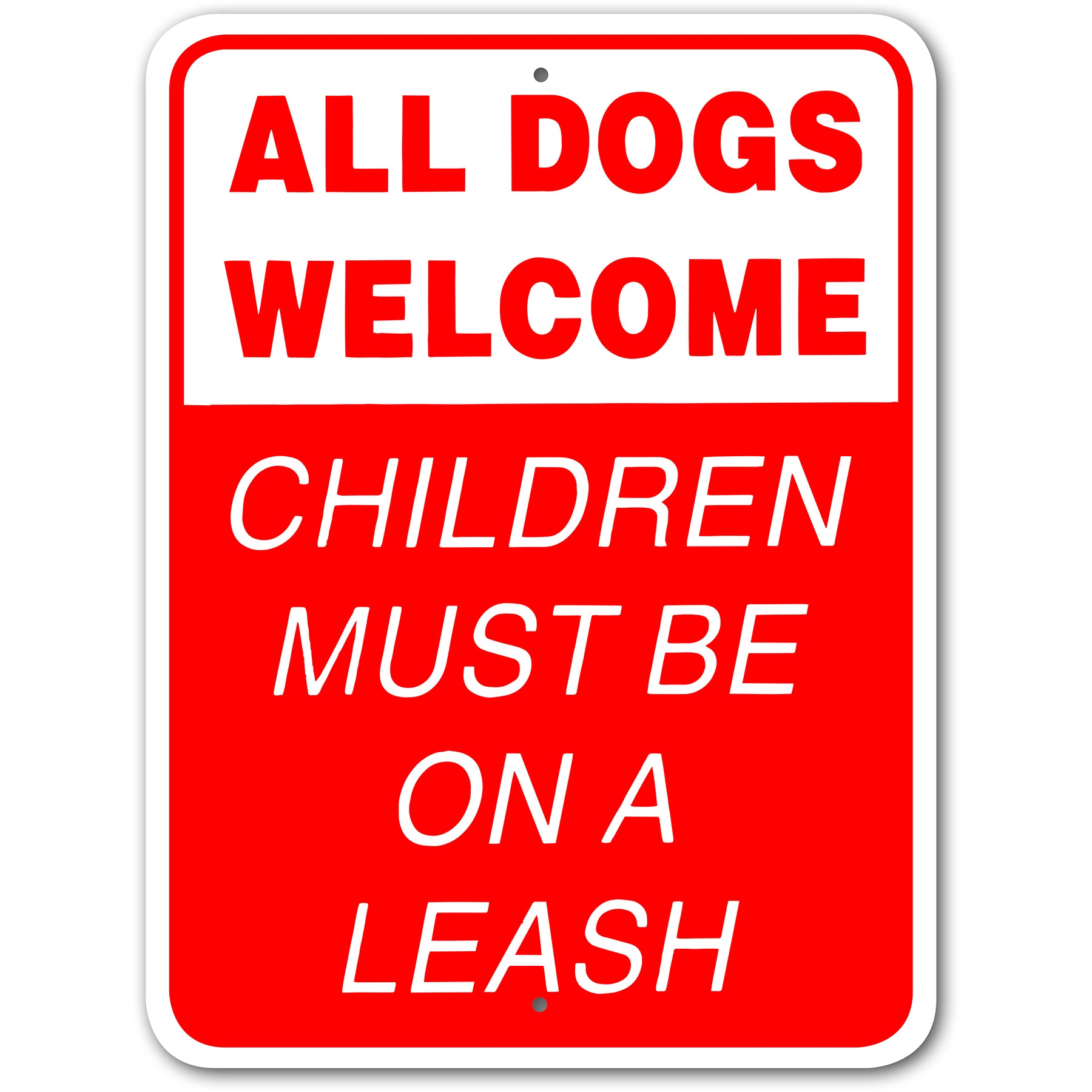 all dogs welcome children must be on a leash 3245314 main