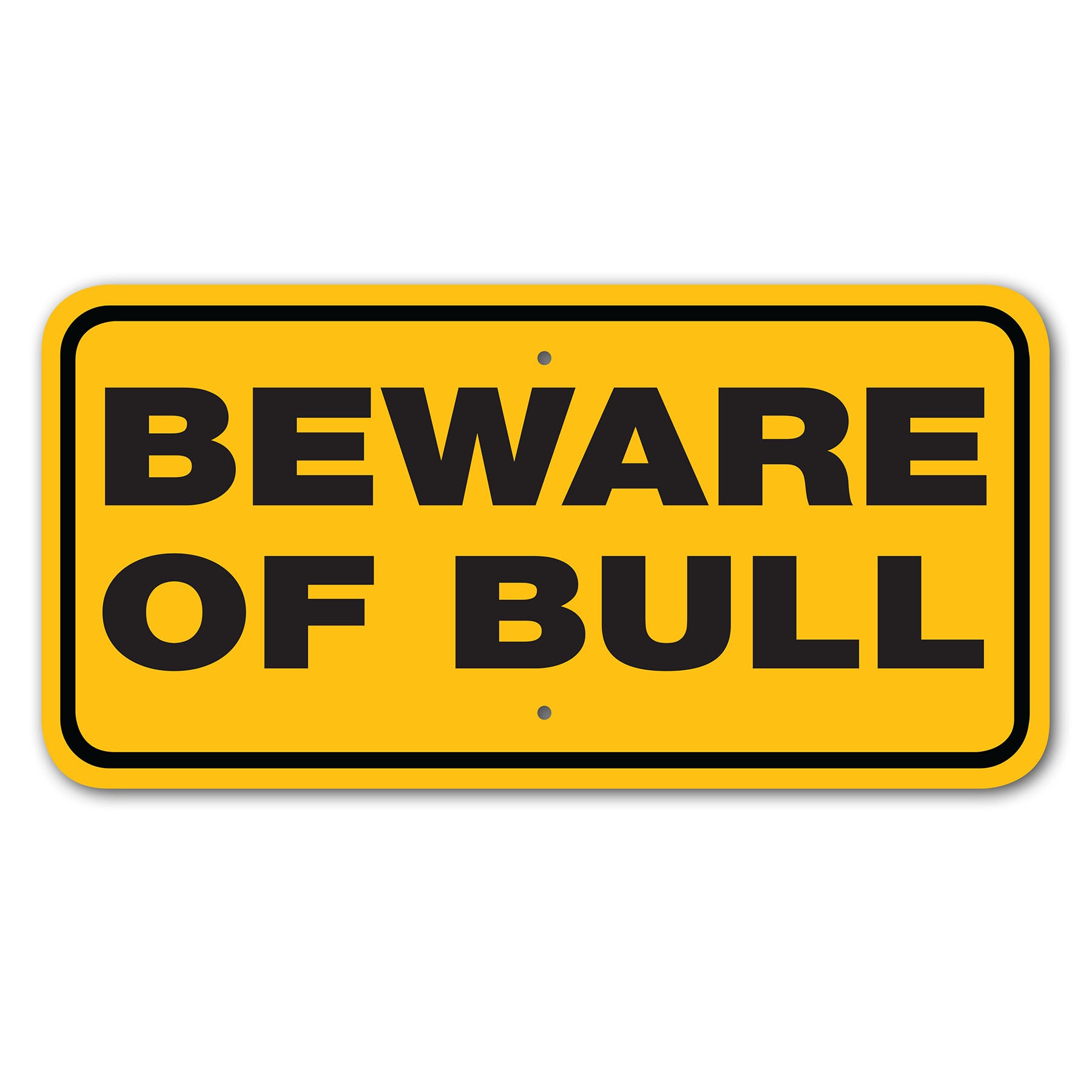 Beware of Bull-Sign