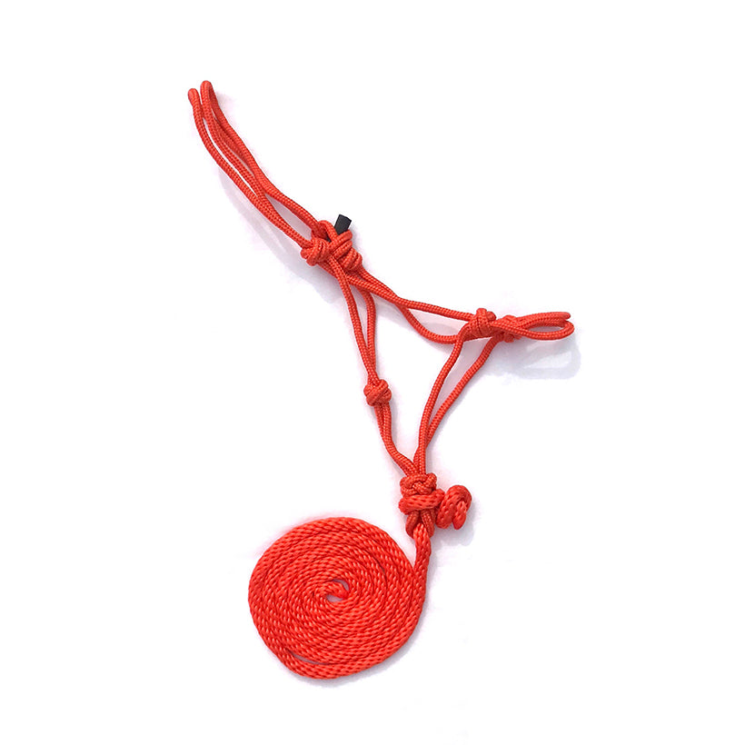 Premium Mini Rope Halter w/Lead - Orange