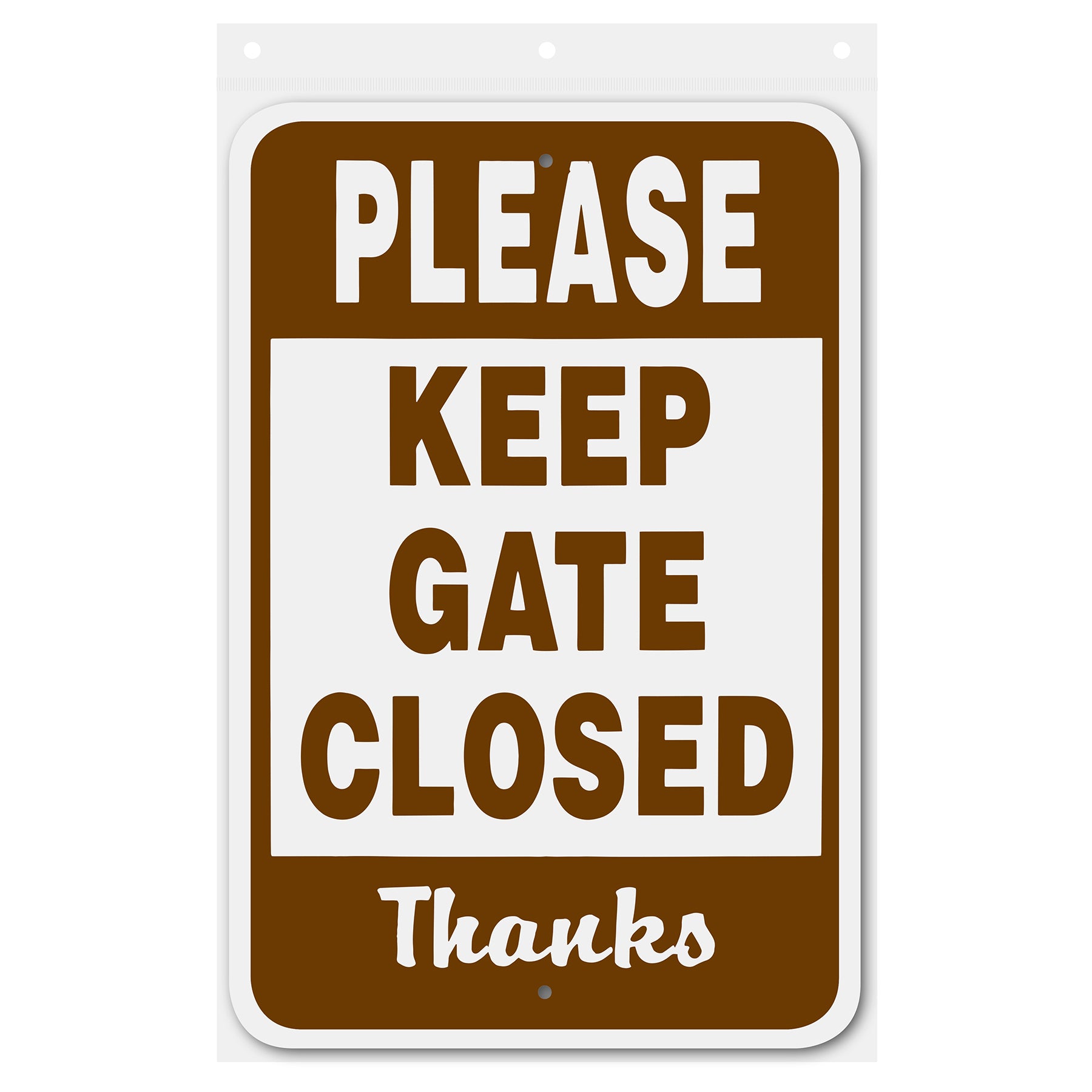 please keep gate closed 146695 front