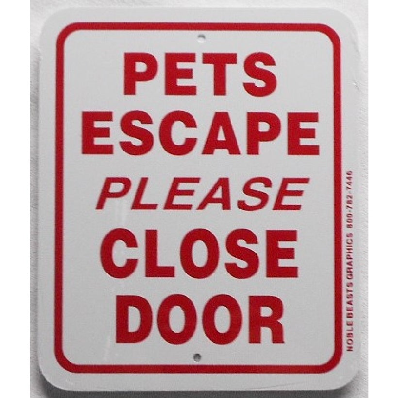 Pets Escape (door)-Sign