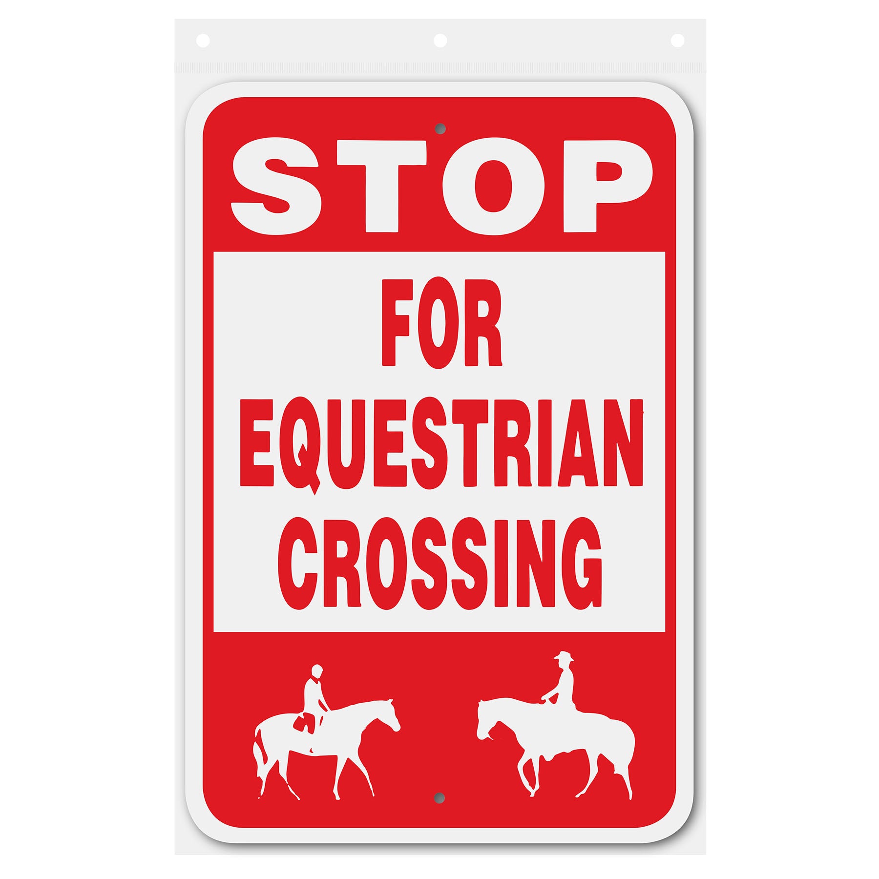 stop for equestrian crossing 12x18 146679 front