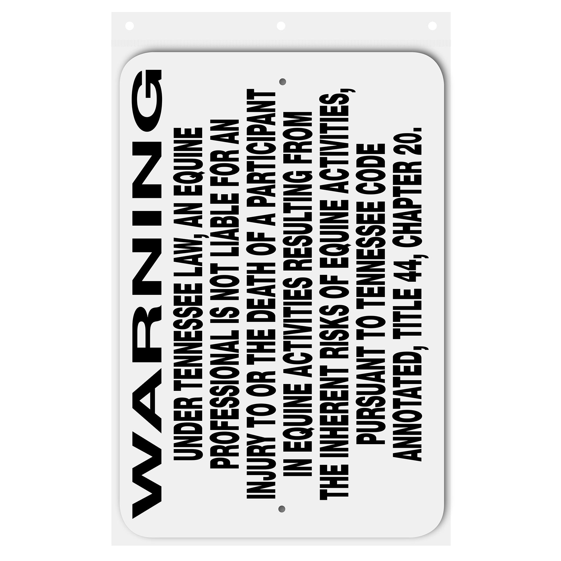 tennessee warning 12x18 148043 front