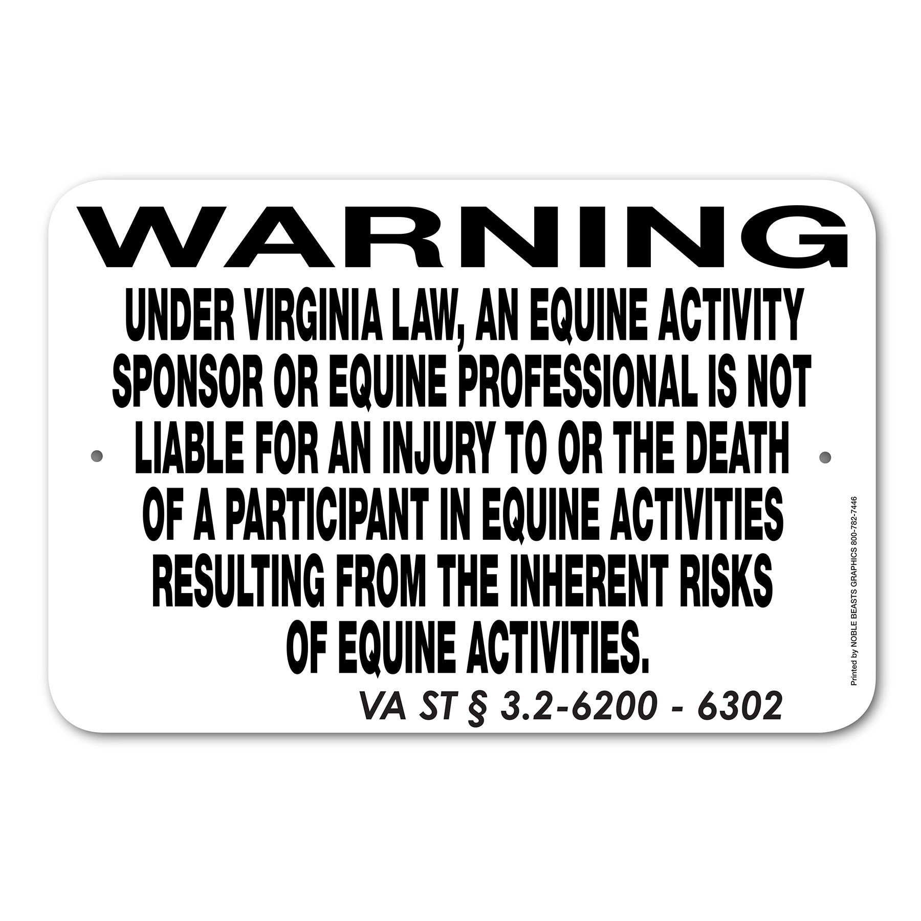 virginia warning (with statute) 12x18 148047 main