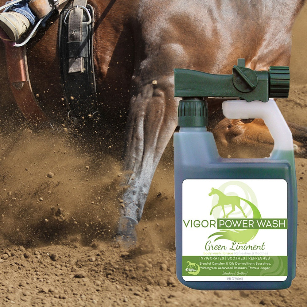Vigor Horse Liniment Power Wash for Coat, Mane, Tail, Leg & Body by Healthy HairCare